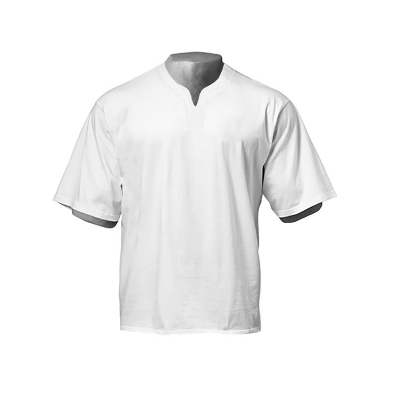 

Пустая хлопковая мужская футболка для фитнеса Do The Work с v-образным вырезом и уличной одеждой в стиле хип-хоп, свободная футболка для спортзала и бодибилдинга XXL белый