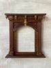 Hand-Painted Wooden Jharokha Frame: Indian Wall Hanging Decor