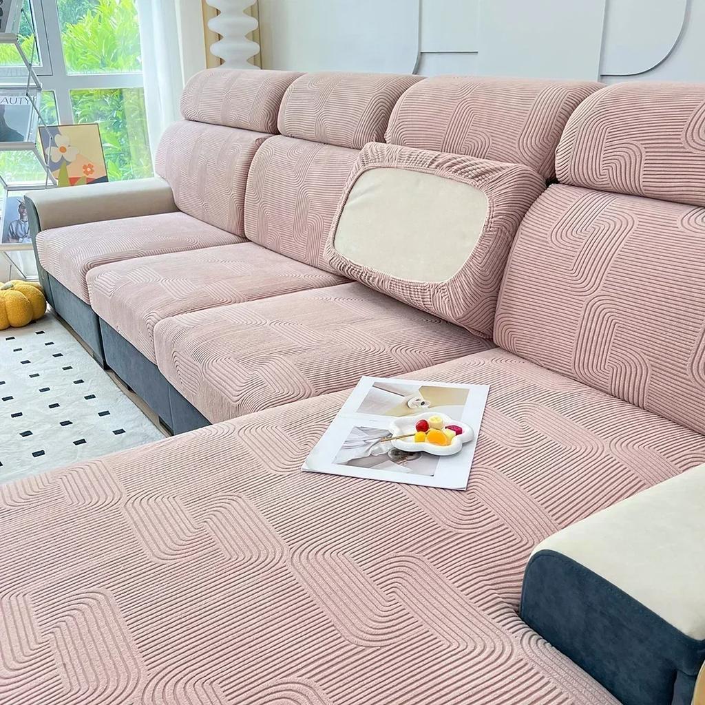 1Pc Jacquard Sofa Seat Covers Stretch Sofa Couch Cover For Living Room Sofa Cushion Cover Protector Removable Washable Slipcover