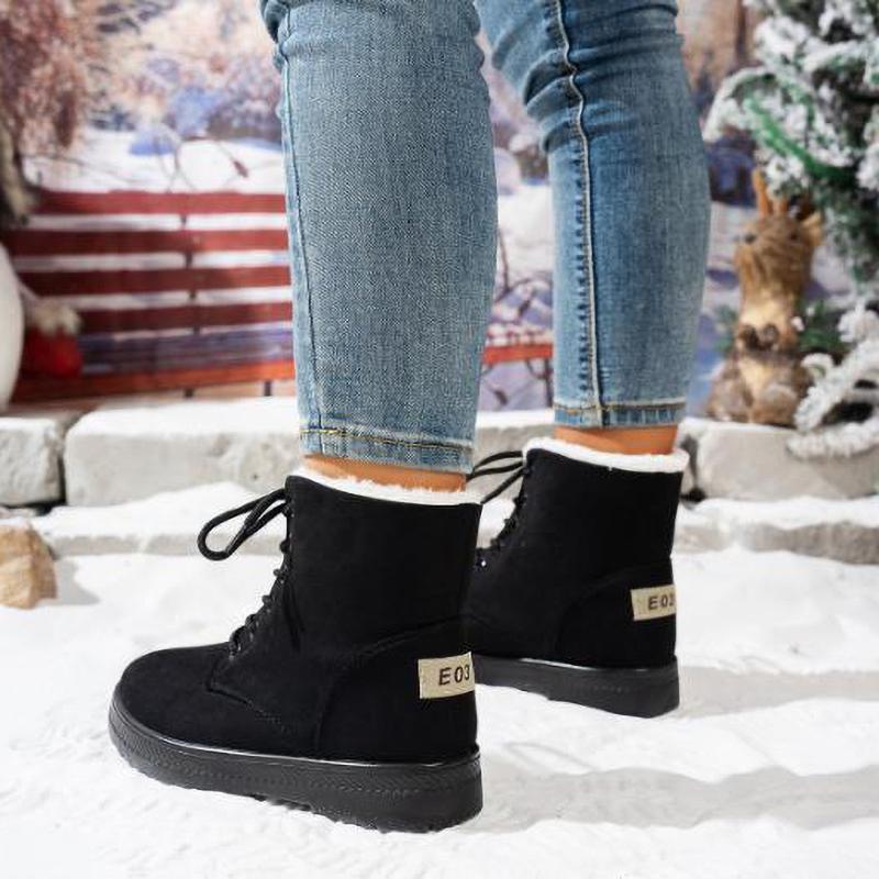 Snow Women Boots Flat Boot Platform Shoes Keep Warm Boots Ladies Winter Shoes