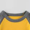 27kids 2024 Autumn Kids Long Sleeve Round Neck T-shirt - Solid Color Children's Clothing
