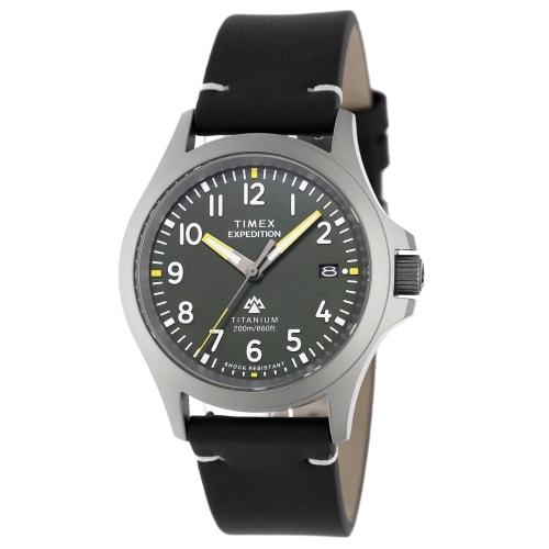 TIMEX Men's Expedition North Watch TW2W78100, Quartz Movement, 200M Water Resistance, Sapphire Crystal, Green Dial, Titanium