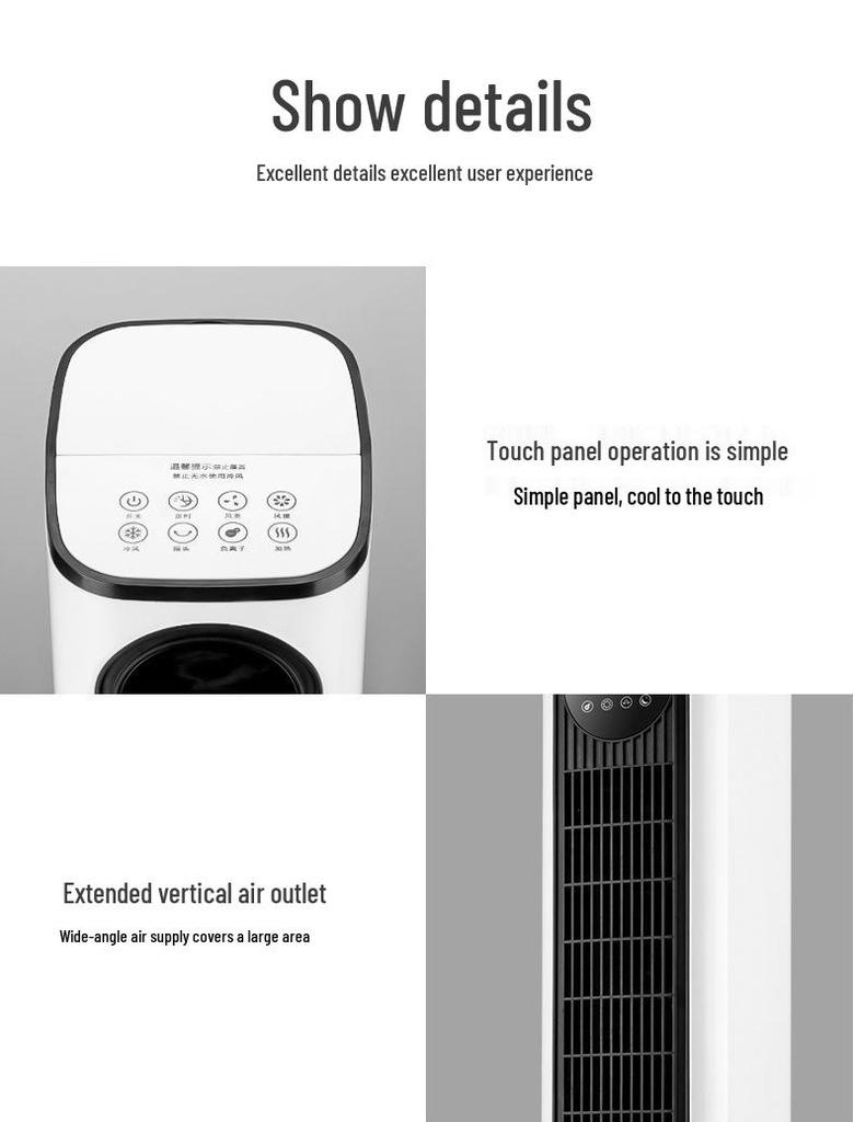 Camel 36-Speed Air Cooler: Commercial/ Household Cold & Warm Water Cooling Fan