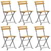 VidaXL Mobilier à dîner d'extérieur pliable 7 pcs Bois d'acacia solide