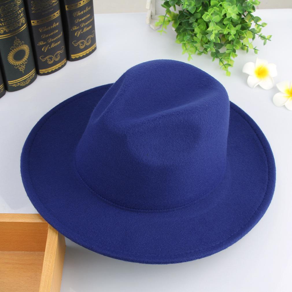 Wool Top Hat Women'S Autumn And Winter Extended Brim Hat French Retro Warm Jazz Hat Manufacturer