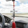Car Back View Tassel Pendant, Car Glass Pendant with Tassel | Creative Ornament Car