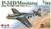 PLATZ Warplane Series WWII US Army Mustang Set Plastic Model 1/144 P-51D 2-Piece PDR-1