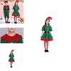 Delightful Christmas Elf Cosplay Costume Couple Outfit For Fancy Dress Xmas Party Role Play