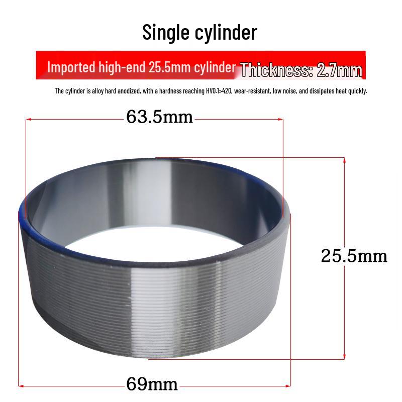 Silent Oil-Free Air Compressor Kit: Leather Cup, Steel Sleeve, Piston Ring, Gasket