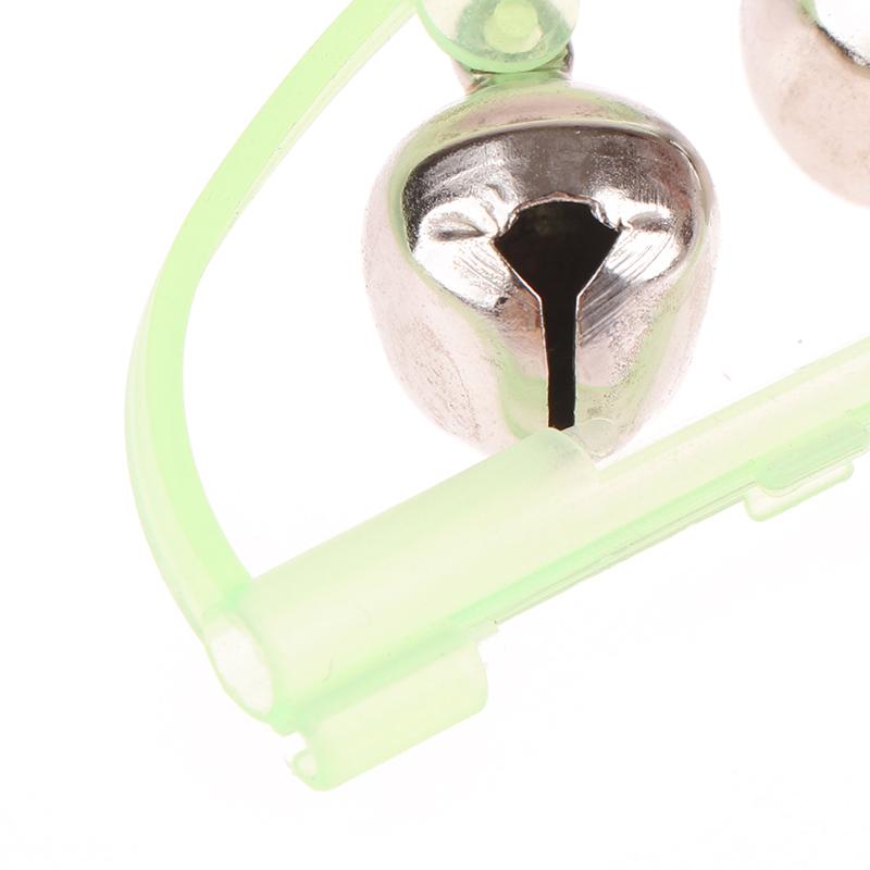 5Pcs/Lot Fishing Bite Alarms Fishing Rod Bell Rod Clamp Tip Clip Bells Ring Fishing Accessory Outdoor