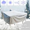 Housse protection mobilier de jardin rectangulaire 150 x 150 x 75 cm - tissu Oxford 210D gris, imperméable