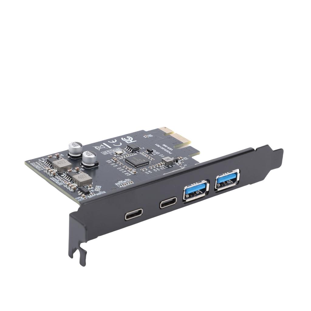 USB 3.2 Expansion Card 2 USB Ports 2 Type C Ports PCI E 1X To USB 3.2 GEN1 5Gbps Expansion Card