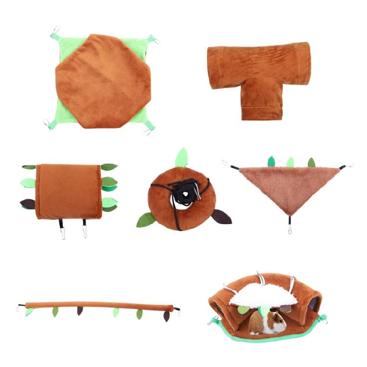 7Pc Hamster Hammock Tube Hanging Warm Bed Tunnel Toy for Squirrel Hedgehog 1