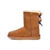 Bailry Bow II Shimmer Sheepskin Thermal Crew Snow Boots Women's Brown 1102937-CHE