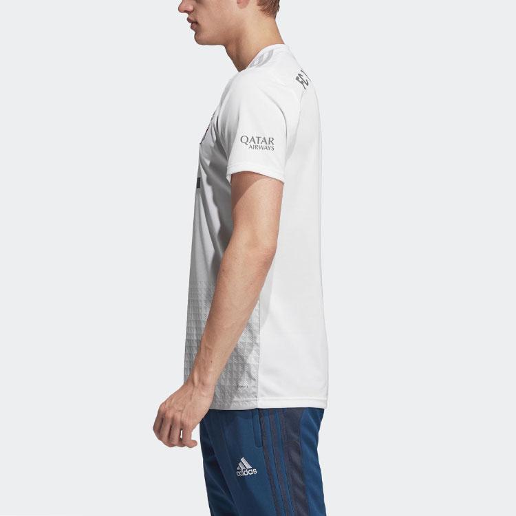Adidas Bayern Munich Home Sports Short Sleeve Football Jersey 2019-20 Season Men Tops White DW7406