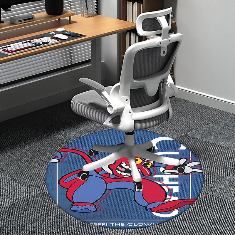 

Beppi the Clown Chair Mat Round Carpet for Home Decor, Office Use, Living Room, Bedroom, Gift Idea0137b 80cm by 80cm