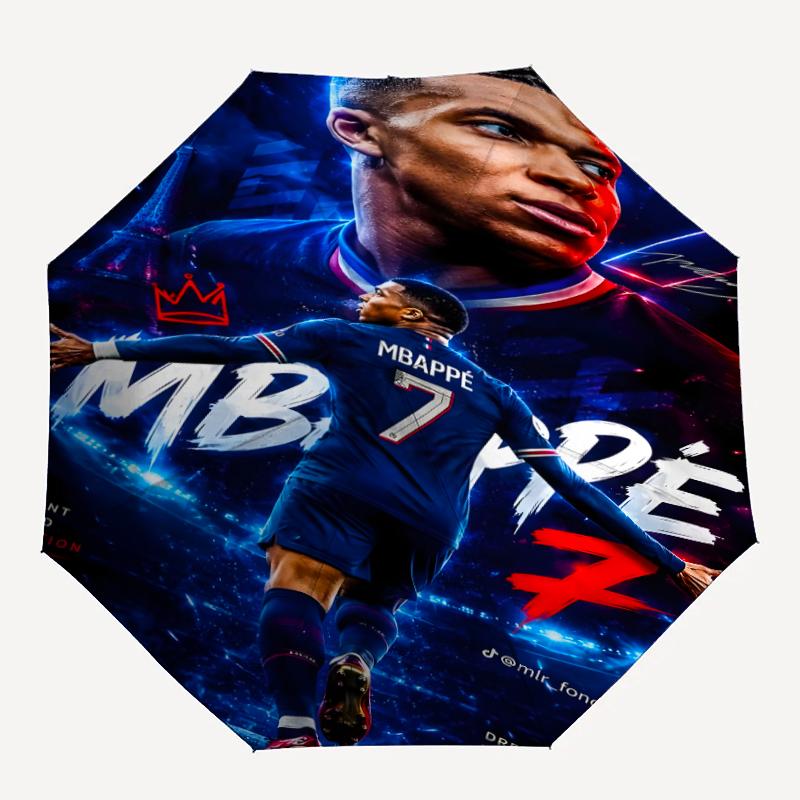 1pc M-Mbappe Umbrella, Sun Protection, And UV Shielding. It Has Eight Sturdy Ribs for Outdoor Use And Perfect As a Holiday Gift