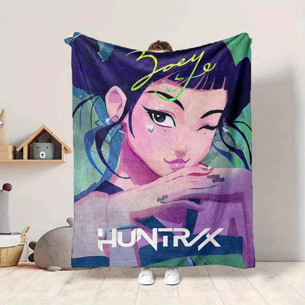 

1pc KPop Demon Huntrax Joey Soft Skin-Friendly Flannel with Digital Printing, Various Sizes Available for Family, Friends, Birthday014 130cmx150cm