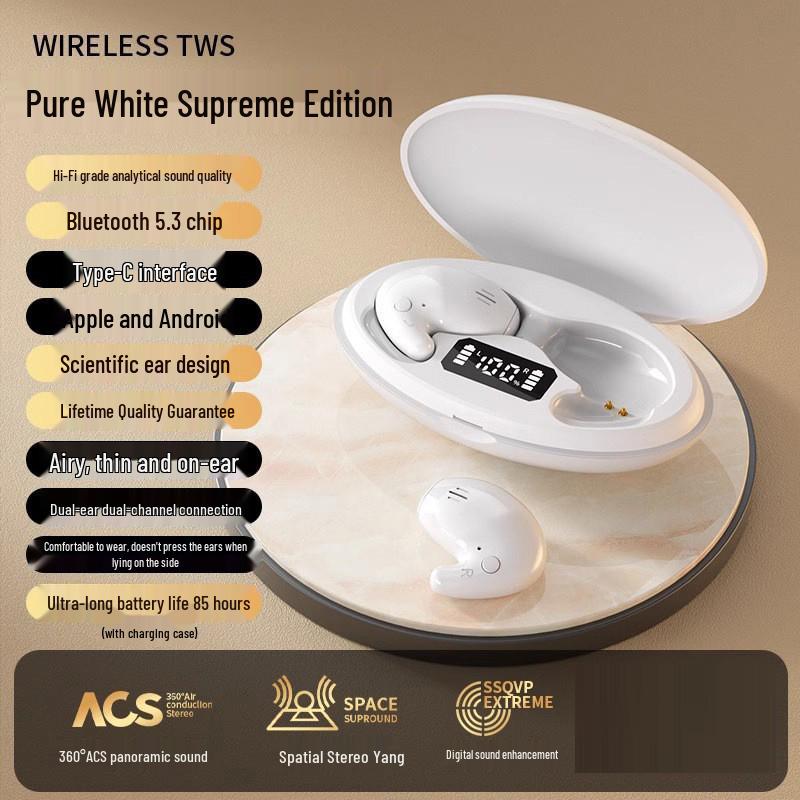 Premium Wireless Bluetooth In-ear Earbuds with Long Battery Life and Digital Display
