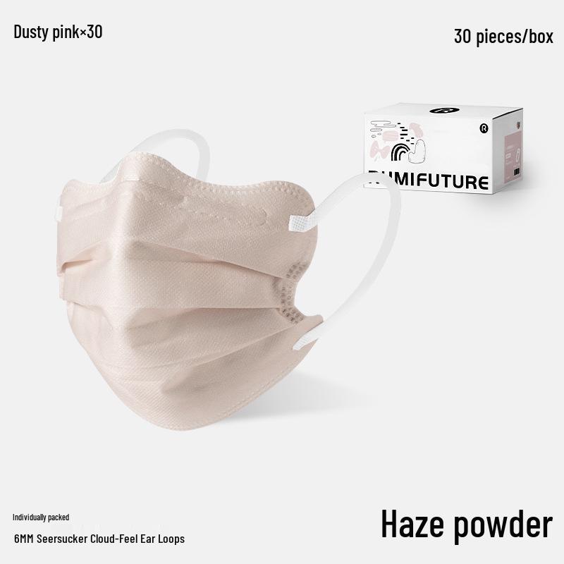 Butterfly-Shaped Golden Wind & Jade Dew Adult Disposable Mask, 3-Layer Protection, Spring/Summer 2025