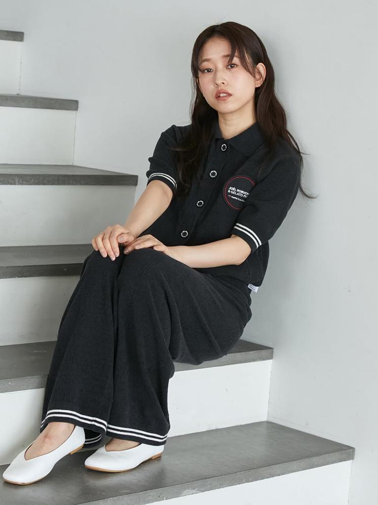 Gelato Pique Joel Robuchon Lined Long Pants PWNP252037 Black Women's