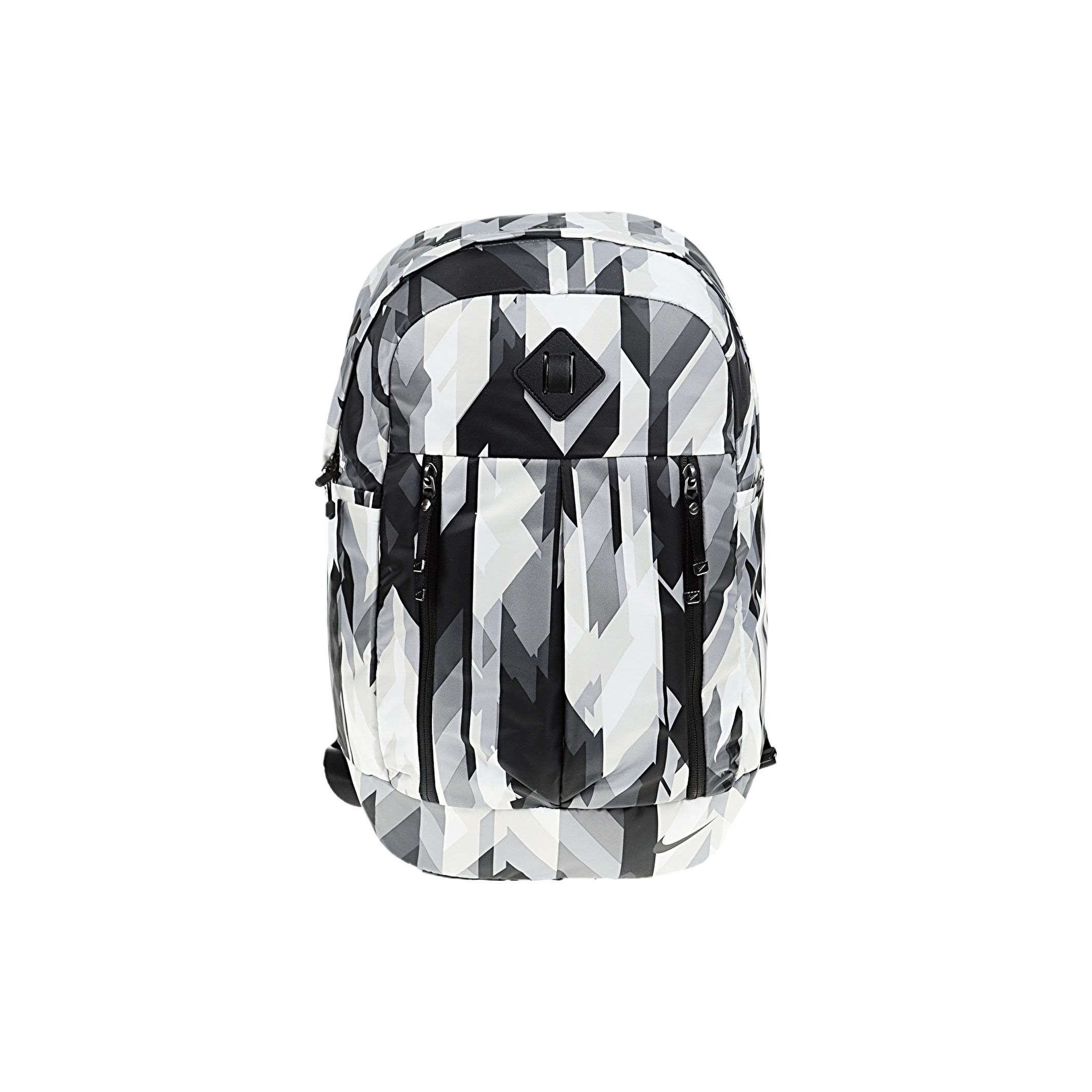 Nike Black And White Printed Polyester Nylon Backpack Unisex Backpacks BA5242-003 One Size