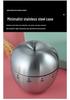 Stainless Steel Apple Timer for Cooking and Kitchen Use