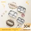 Microwave Safe 304 Stainless Steel Bento Box with Sealed Compartments for Freshness