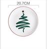 Creative Lovely Christmas Ceramic Tableware Plate Steak Plate Fruit Plate Dessert Plate