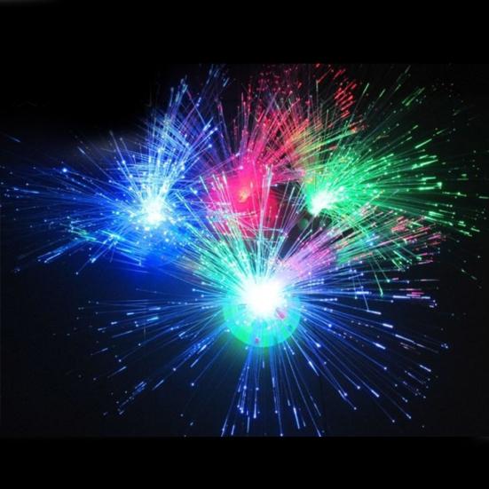 Color Changing Fiber Night Light Optic Lamp LED Holiday Festival Party Decor