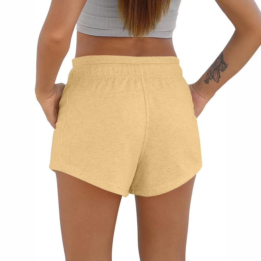 Women's Summer Casual Sports Daily Versatile Straight Loose Shorts With Pockets