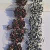 1y 2.5" Valentine's Day Printing Chiffon Shabby Flowers for DIY Making Baby Girls Romper Sandals Dress Hair Accessories