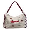 Spring Eco-friendly Japanese Embroidery Women's Versatile Shoulder & Crossbody Tote Bag