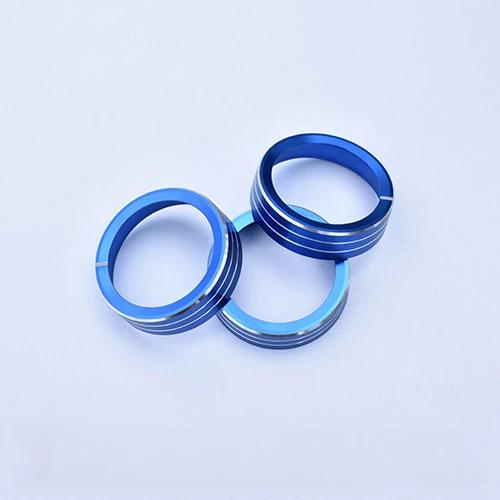 Klimaanlagen-Knopfabdeckung für KIA K3 2015-2018 Aluminiumlegierung A/C Motor-Taste Außenringabdeckung Zubehör