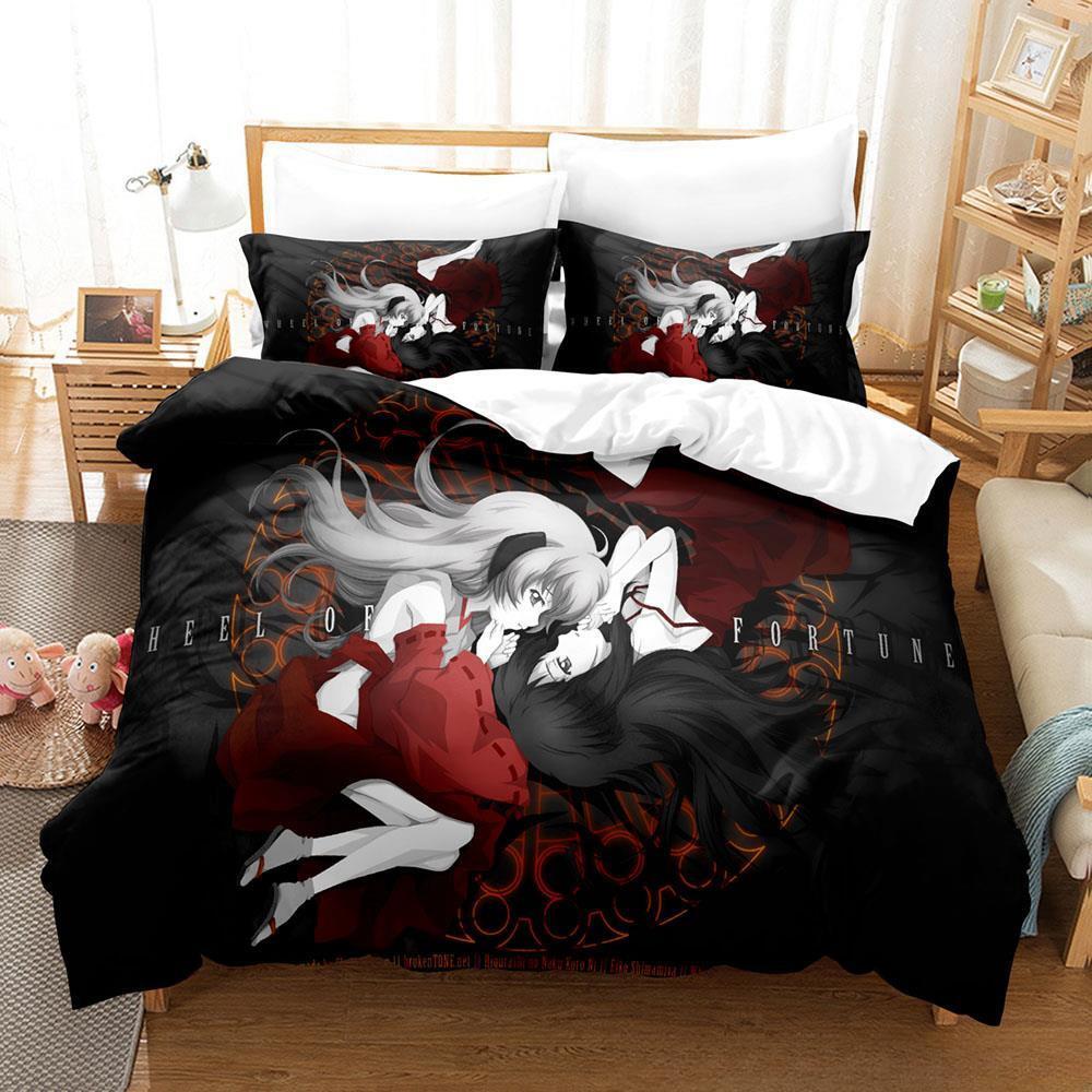 Game Higurashi When They Cry Bedding Set Single Twin Full Queen King Size Bed Set Adult Kid Bedroom Duvetcover Sets Home Textile