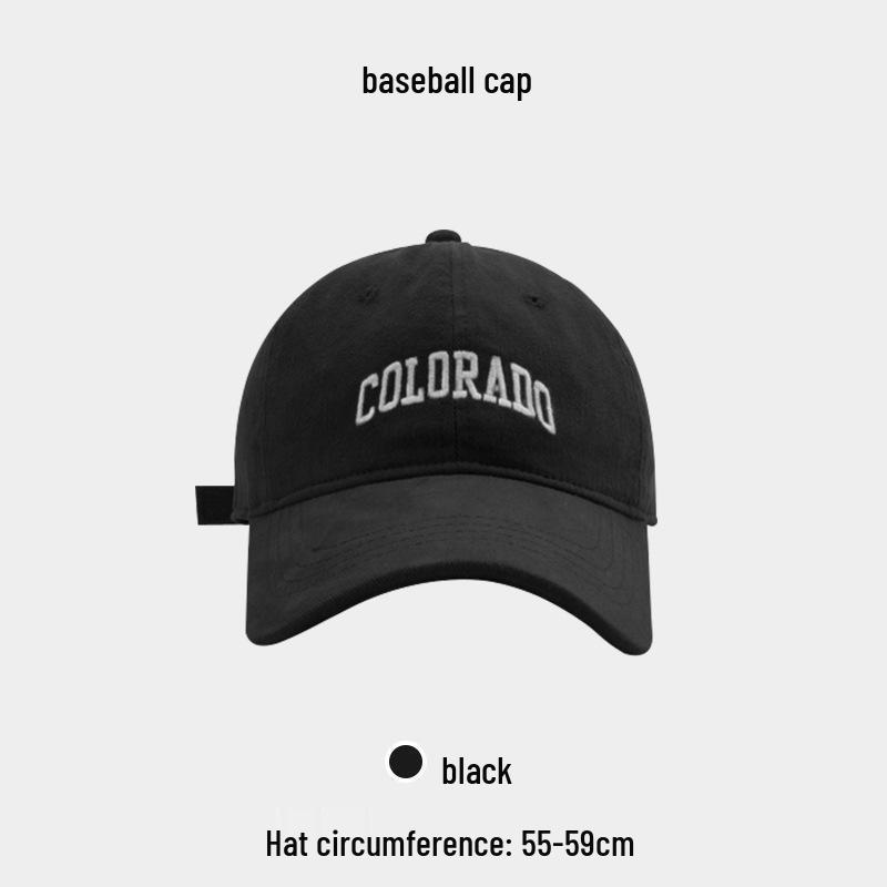 Women's Plus Size Embroidered Baseball Cap - Large Fit, Versatile Sunshade