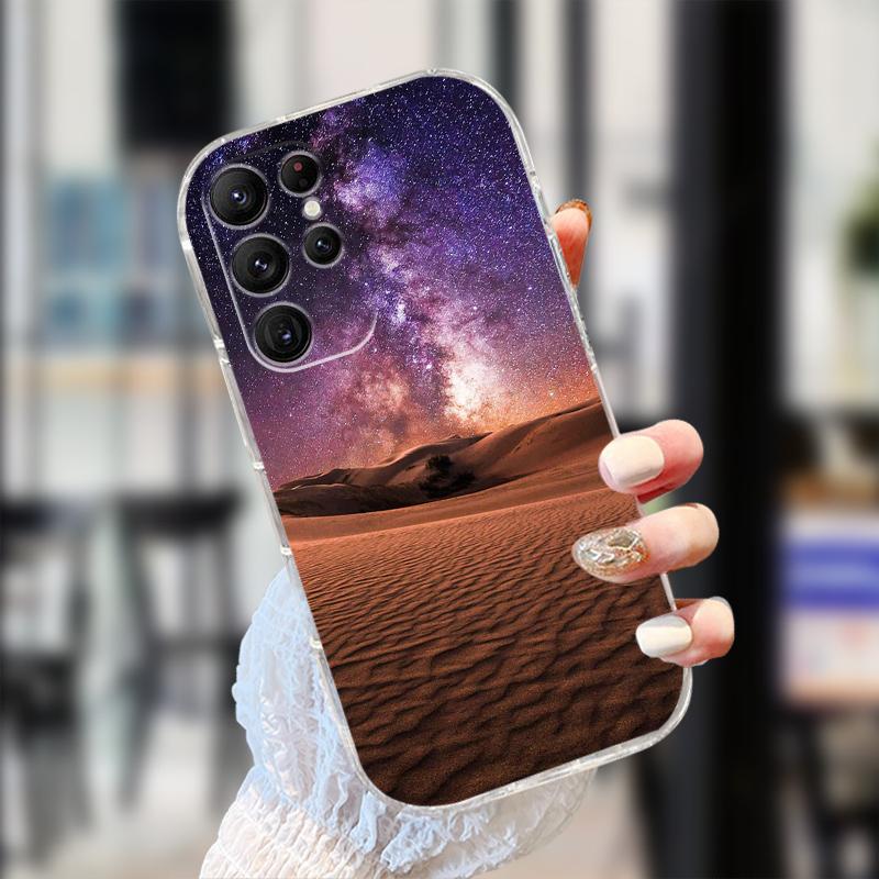 Clear Case For Samsung S25 S24 S23 S22 Ultra 5G Transparent Soft TPU Silicone Phone Cover For Galaxy S22 5G Protective Fundas