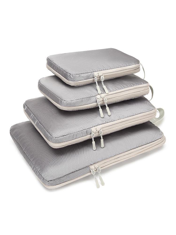 Waterproof Travel Storage Set: Compression Bags for Cosmetics, Clothes & Shoes серый