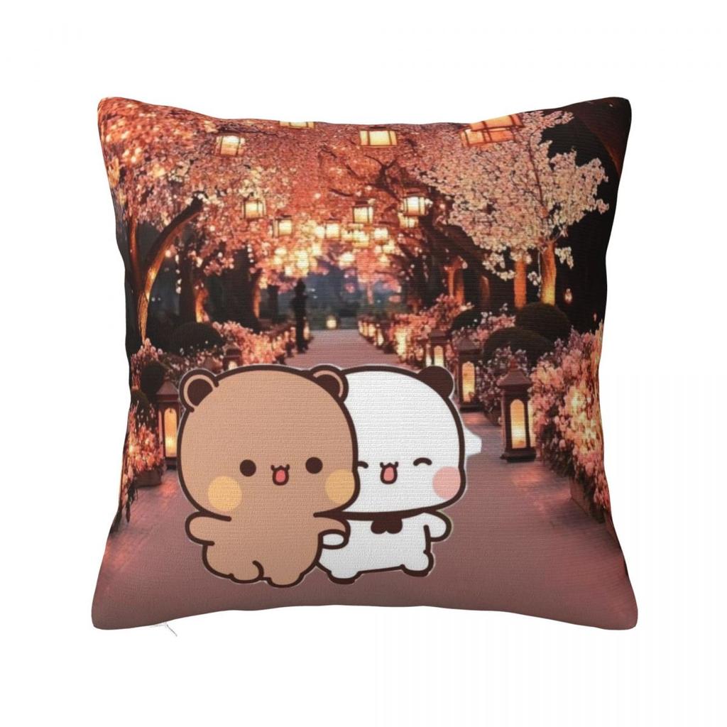 Bubu & Dudu Pillow Case Morden Pillow Cover Square Custom DIY Cushion Cover Pillowcases For Office Car Home Decorative