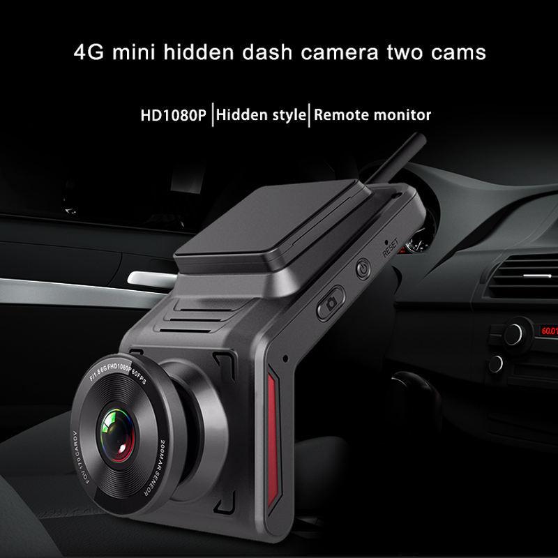 4G Hidden Dash Cam GPS Tracking Support Live Remote Monitoring With Two Camera Video Recording FHD 1080P WiFi Hotspot