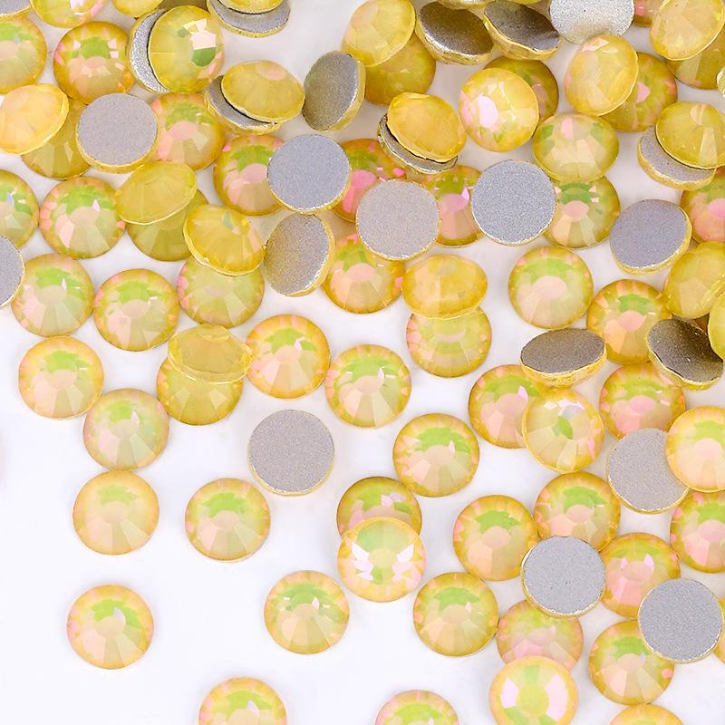 Flicker Series Pujiang Crystal Rhinestone Glass Flat Bottom Diamond Clothing Accessories Diy Stud Earrings Bag Sticker Drill