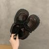 Platform British Style Small Leather Shoes Women's New Autumn Black Loafers Women's Shoes with Skirts Mary Jane Single Shoes