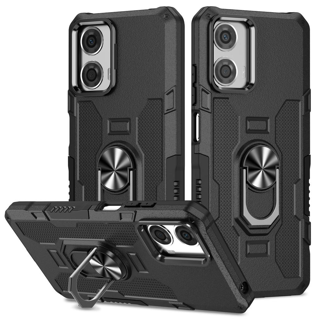 For Motorola Moto G9 E7 Plus G30 G20 G10 G22 E32 G50 G34 G24 G Stylus G04 car mounted magnetic rotating bracket phone case shell