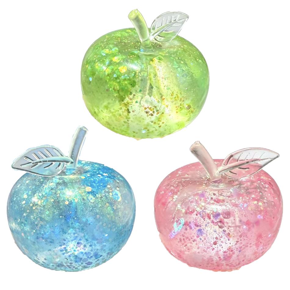 Appel Druk Groene Appel Squishies Schattig Kleurrijk Speelgoed Langzaam Rijzend Stressverlichting Fidget Speelgoed voor Kinderen Volwassenen Anti-Angst Cadeau