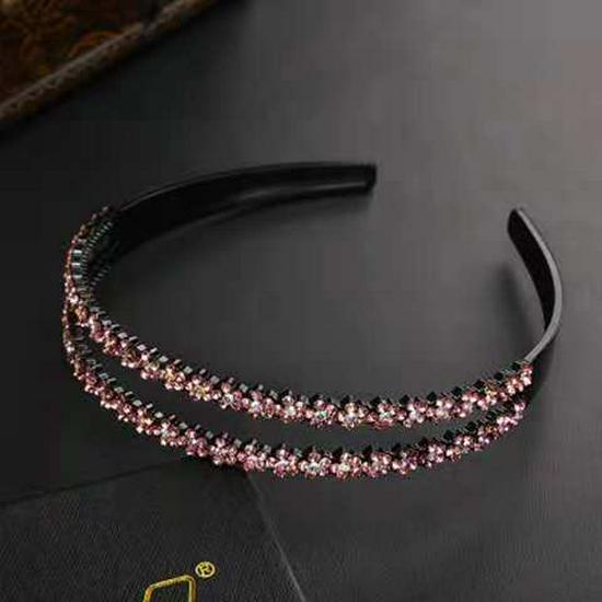 Korean Non-Slip Double Row Plum Blossom Headband for Women and Kids – Versatile Hairpin Accessory