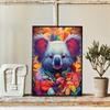 Porträt Floral Tierporträt Panda Koala Eule Tiger Hase Kunstposter Leinwandmalerei Wanddrucke Bild für Zimmer Heimdekoration