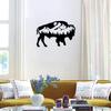 Wild Cow Metal Wall Art Decor - Wildlife Sign Ornament for Bedroom, Living Room, Farmhouse, Garden, and Halloween Room Decor