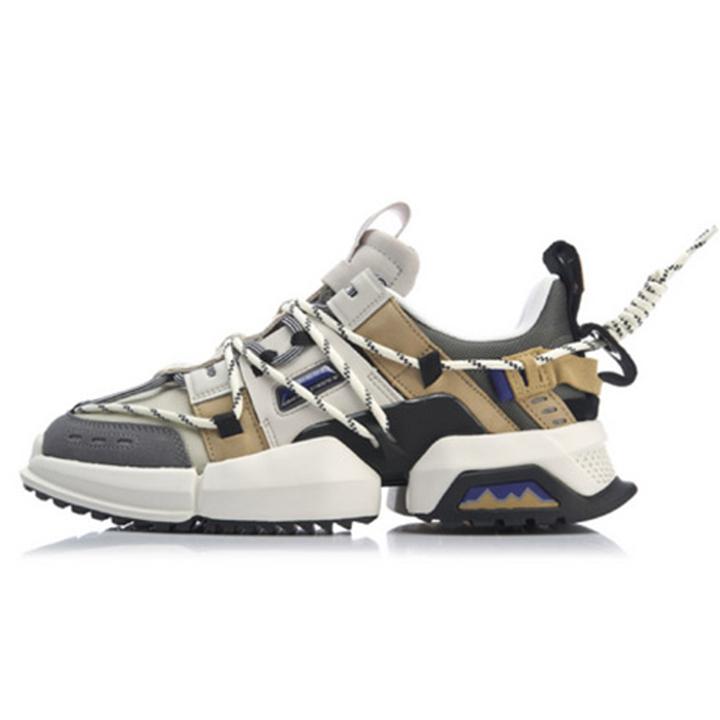 

Новые кроссовки LiNing с амортизацией, противоскользящие и износостойкие, на массивной подошве, мужские, серо-коричневые AGLP075-4 41