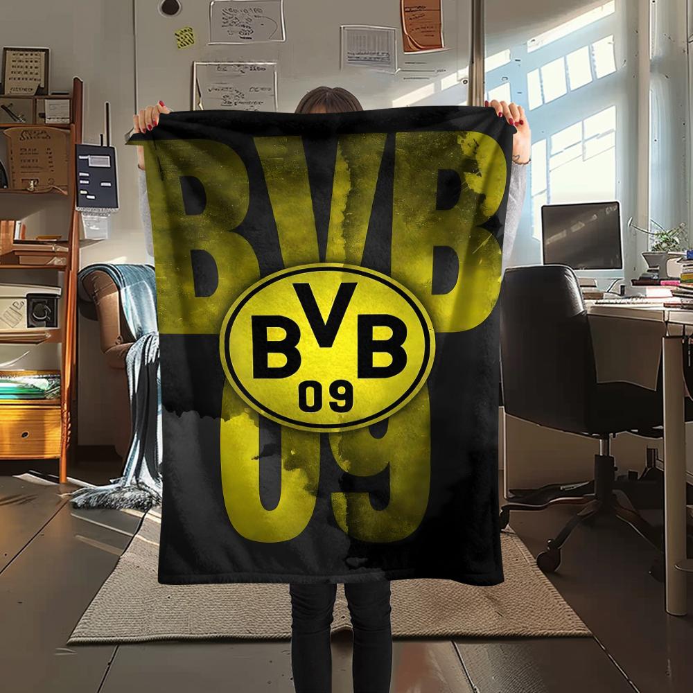 1 Peça Cobertor de Flanela com Estampa BVB, Alta Qualidade Todas as Estações, Decoração de Casa, Calor e Conforto, Perfeito para Presentes de Natal