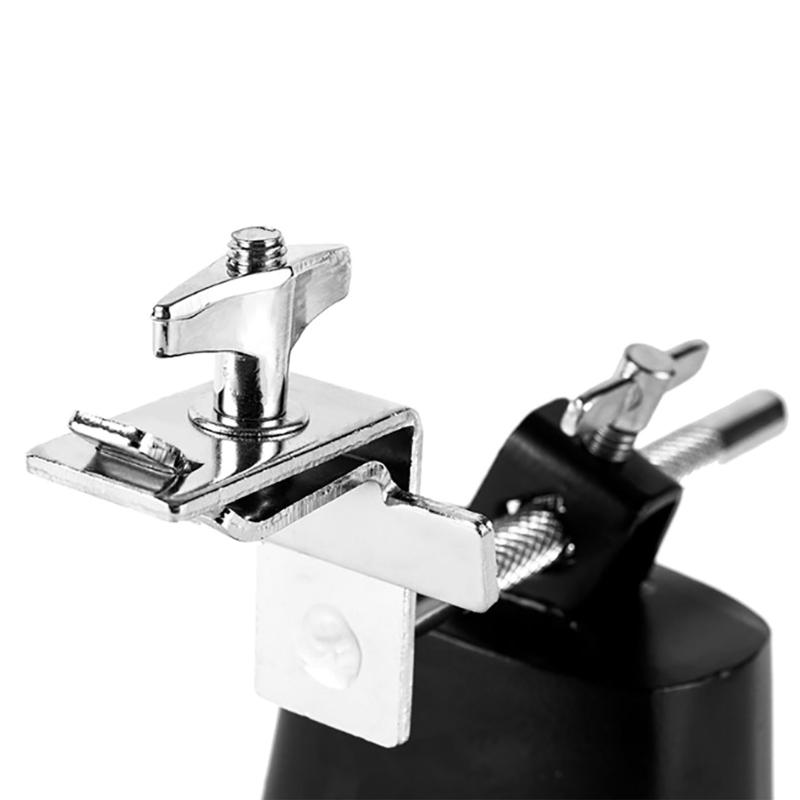 Adjustable Metal Cowbell Holder Clip Bass Drum Hoop Mounted Cowbell Clamp Percussion Accessories Easy To Install